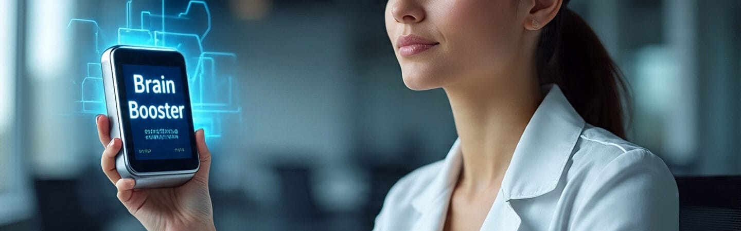 Woman Getting a Brain Booster