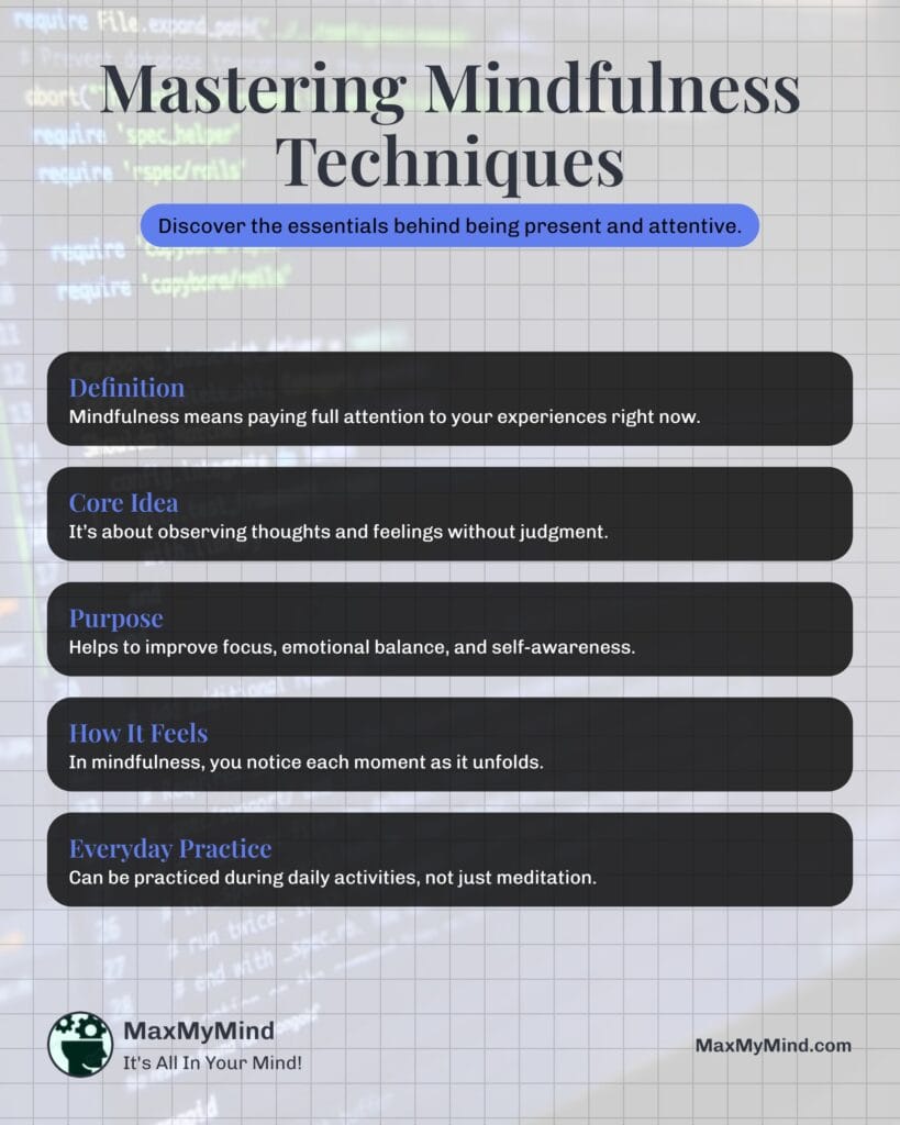 Mastering Mindfulness Techniques