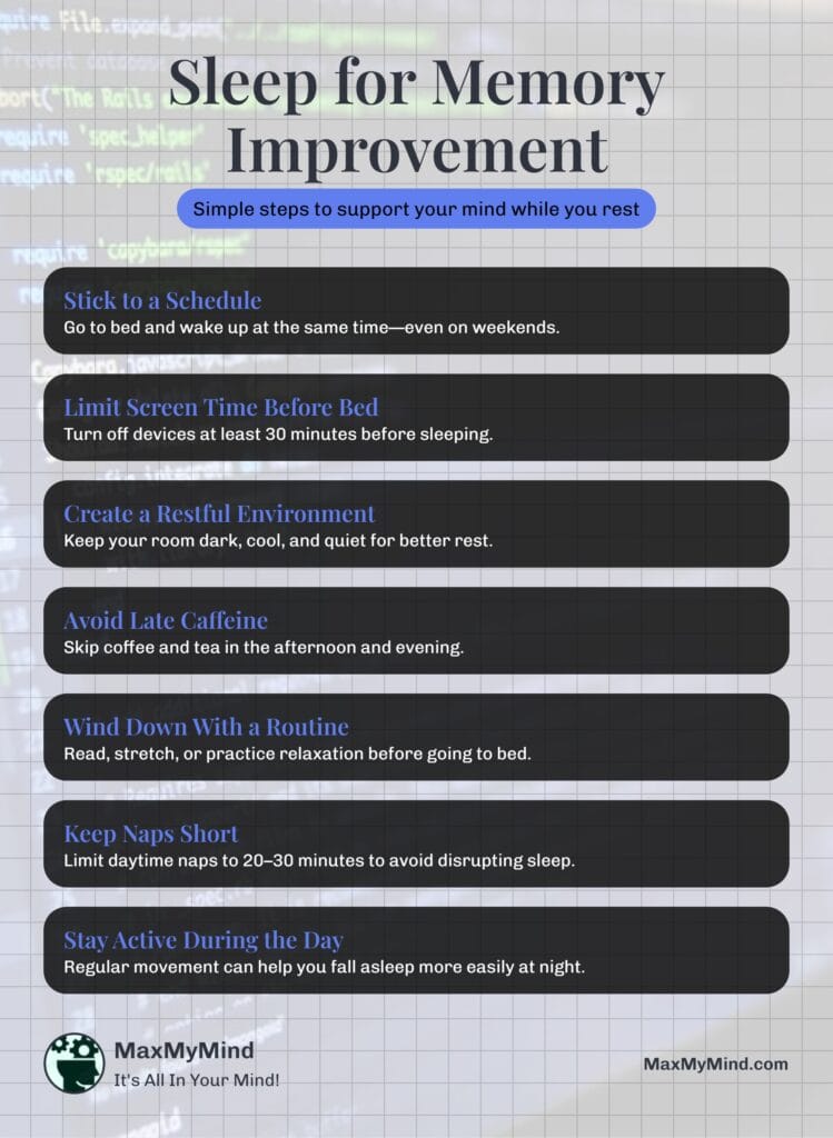 Tips for Better Sleep Hygiene Infographic