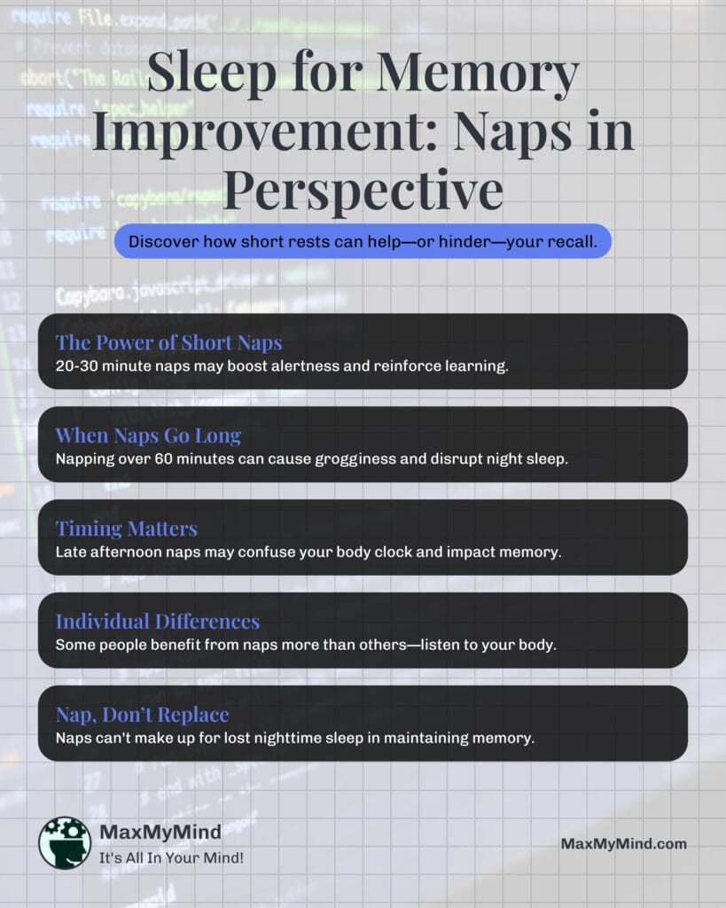Naps Are a Double-Edged Sword Infographic