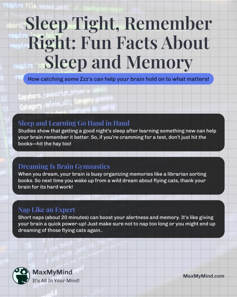 Fun Facts About Sleep and Memory