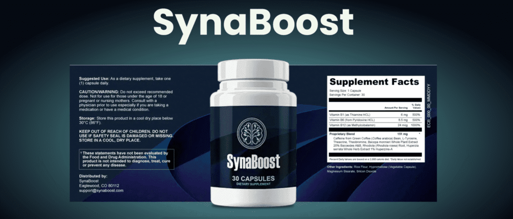 SynaBoost 100% Science-Backed NATURAL Brain Health Formula