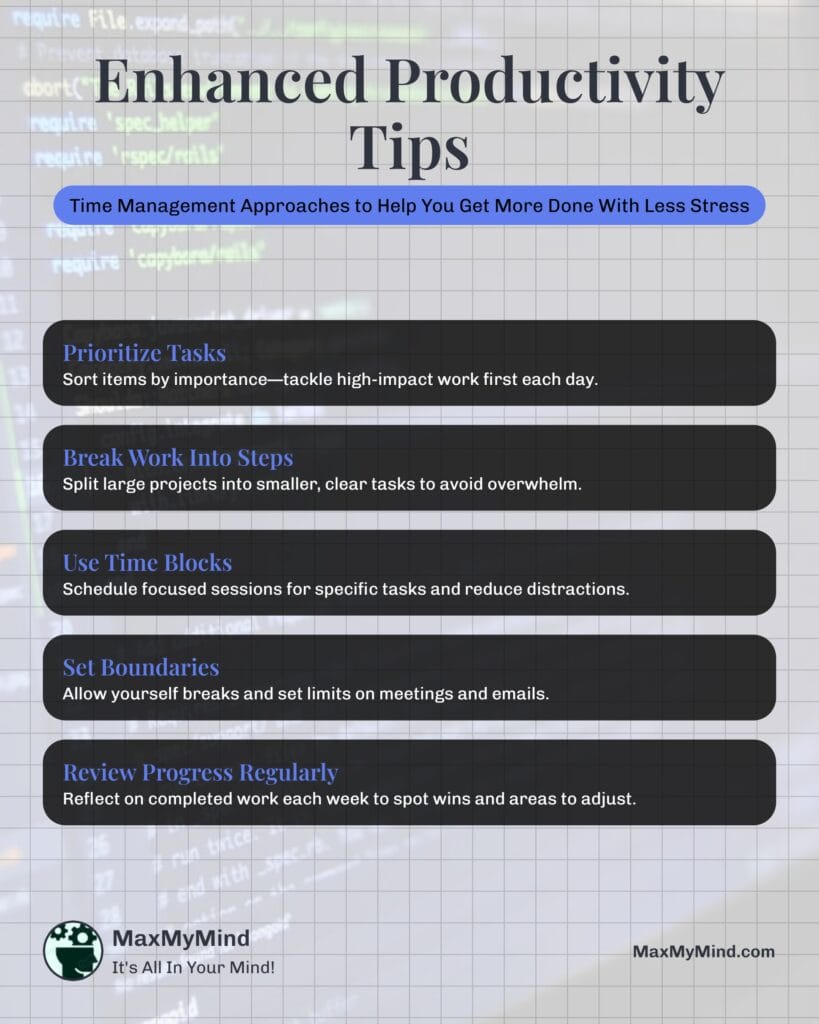 Embrace Time Management Techniques - Infographic